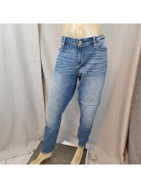Levis Signature Modern Skinny Light Wash Mid Rise Blue Jeans Stretch Size 18 W34